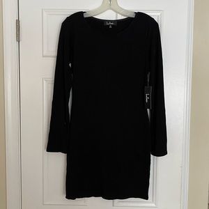 NWT Lulu’s Black Bodycon Mini Dress in Black, Size M